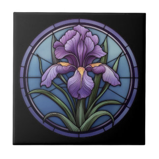 Azulejo De Cerâmica Íris Roxo Vidro Estido