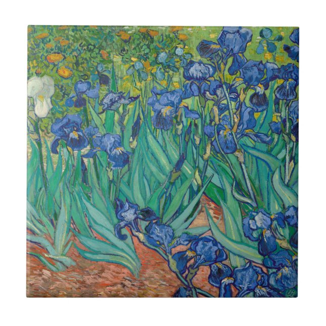 Azulejo De Cerâmica Irises, 1889 (Frente)