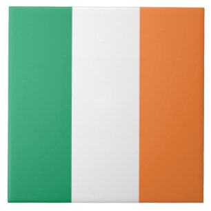 Azulejo De Cerâmica Irish Flag (República da Irlanda) (ROI) (Eire)