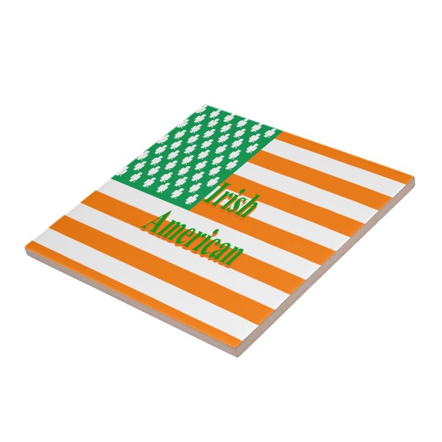 Azulejo De Cerâmica Irlandês Americano (Lateral)