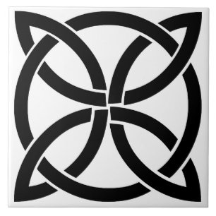 Azulejo De Cerâmica irlandês antigo do pagan do símbolo de ireland d
