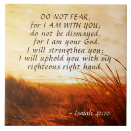 Azulejo De Cerâmica Isaiah 41:10 Bíblia Verse Não temo que estou com v
