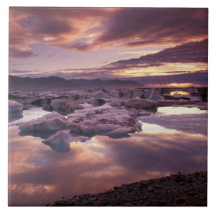 Azulejo De Cerâmica Islândia, Lagoa Jokulsarlon, Paisagem