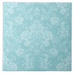 Azulejo De Cerâmica Isqueiro Romântico Chic Floral Damask-Mint<br><div class="desc">Design de damasco floral,  inspirado no legante vintage,  com flores chic monocromáticas de menta pastel clara-escura,  rolhas de folhas e baloiços de delicadas fitas de legado. Este padrão é perfeito e pode ser dimensionado para cima ou para baixo.</div>