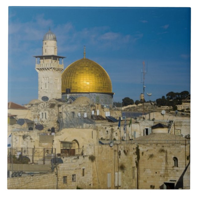 Azulejo De Cerâmica Israel, Jerusalém, Cúpula da Rocha (Frente)