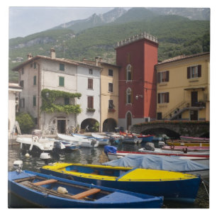 Azulejo De Cerâmica Itália, Província de Verona, Malcesine. Cassone 