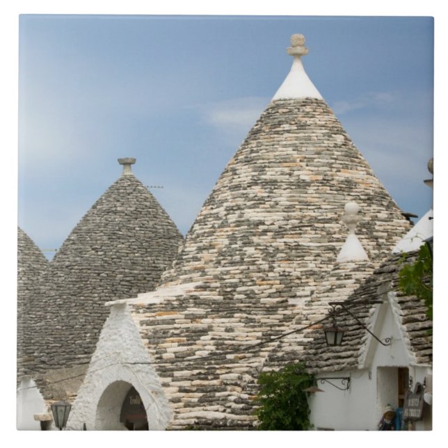 Azulejo De Cerâmica Itália, Puglia, Alberobello, Terra dei Trulli, (Frente)