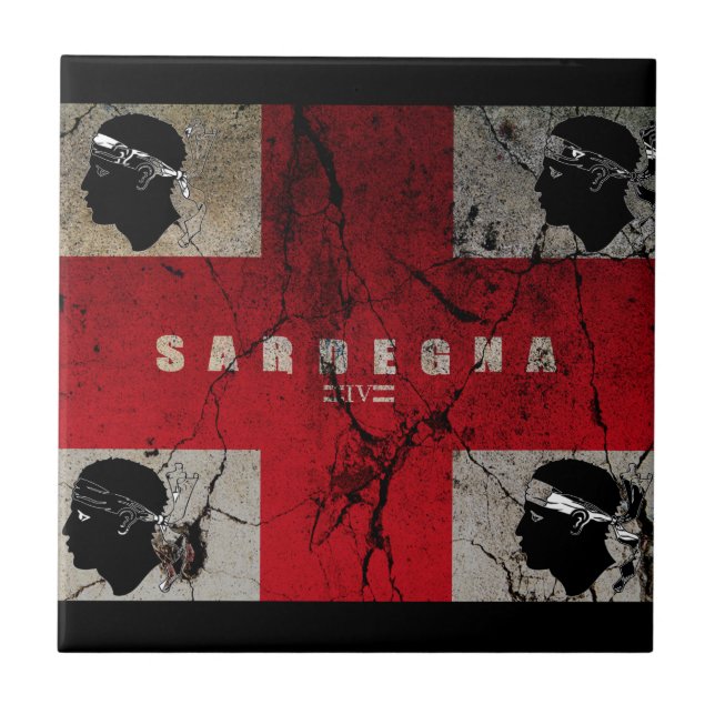 Azulejo De Cerâmica IV - Cst de SARDEGNA (Frente)