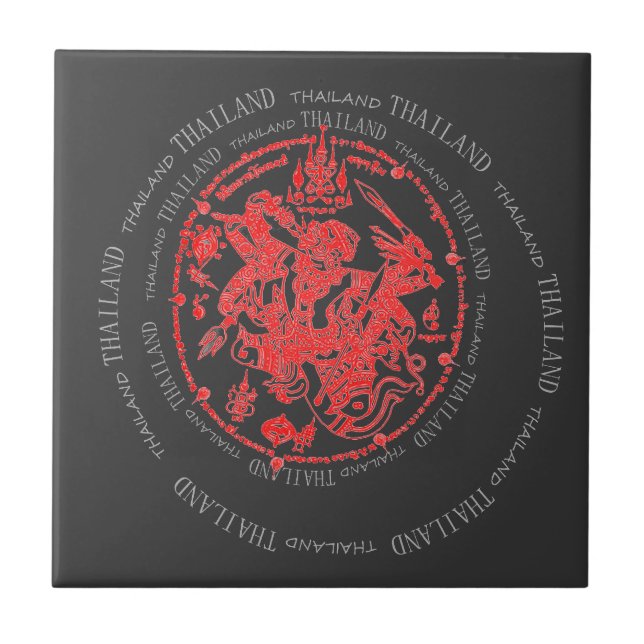 Azulejo De Cerâmica IV - Tailândia (Frente)
