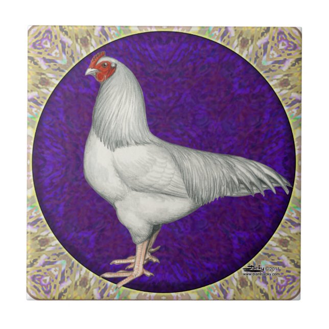 Azulejo De Cerâmica Ixworth Rooster (Frente)