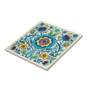 Azulejo De Cerâmica Iznik pastel Serene Garden