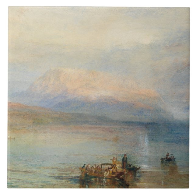 Azulejo De Cerâmica J. M. W. Turner - The Red Rigi (Frente)
