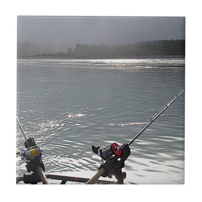 Azulejo De Cerâmica Já Não Há Trabalho De Pesca (Frente)