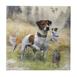 Azulejo De Cerâmica Jack Russell Terrier, Arte