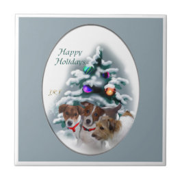 Azulejo De Cerâmica Jack Russell Terrier Natal