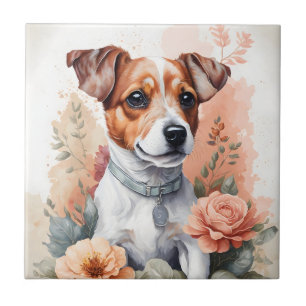 Azulejo De Cerâmica Jack Russell Terrier Puppy