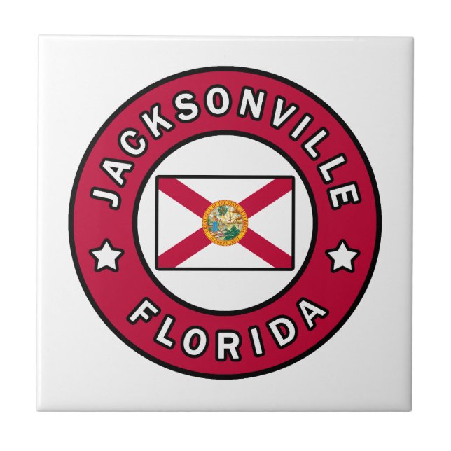 Azulejo De Cerâmica Jacksonville Florida (Frente)