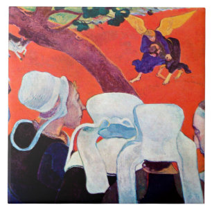 Azulejo De Cerâmica Jacob Luta com o anjo, Gauguin