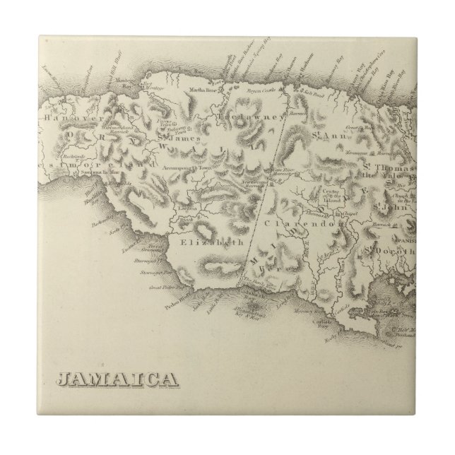 Azulejo De Cerâmica Jamaica 3 (Frente)