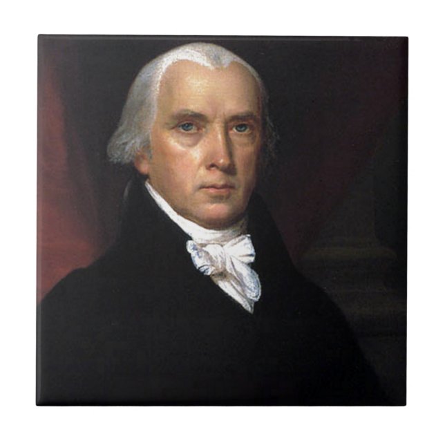 Azulejo De Cerâmica James Madison (Frente)