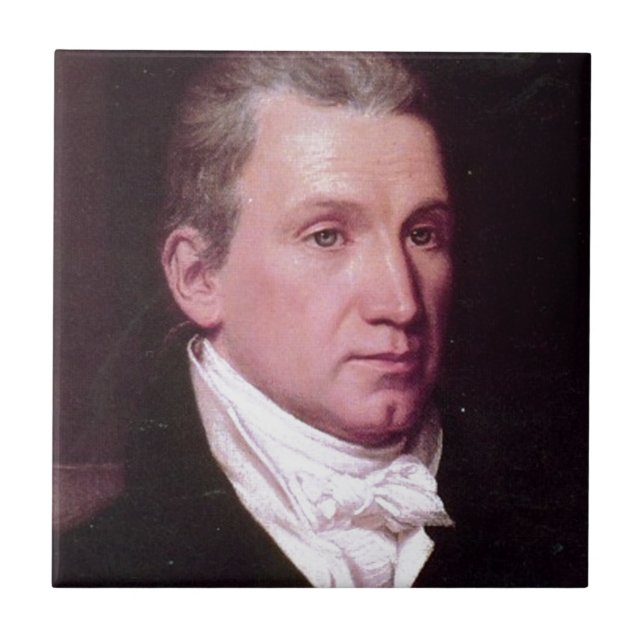 Azulejo De Cerâmica James Monroe (Frente)