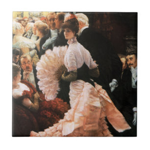 Azulejo De Cerâmica James Tissot a senhora política Telhar