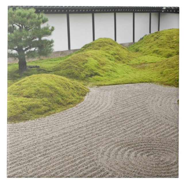 Azulejo De Cerâmica Japão, Kyoto, templo Tofukuji, jardim da paisagem (Frente)