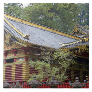 Azulejo De Cerâmica Japão, Nikko. Santuário Toshogu e mausoléu em 2