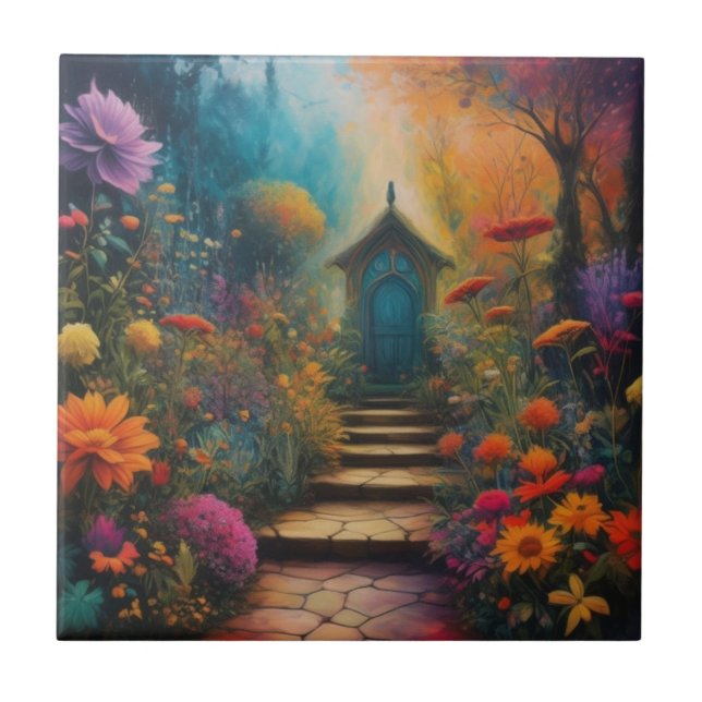 Azulejo De Cerâmica Jardim (Frente)