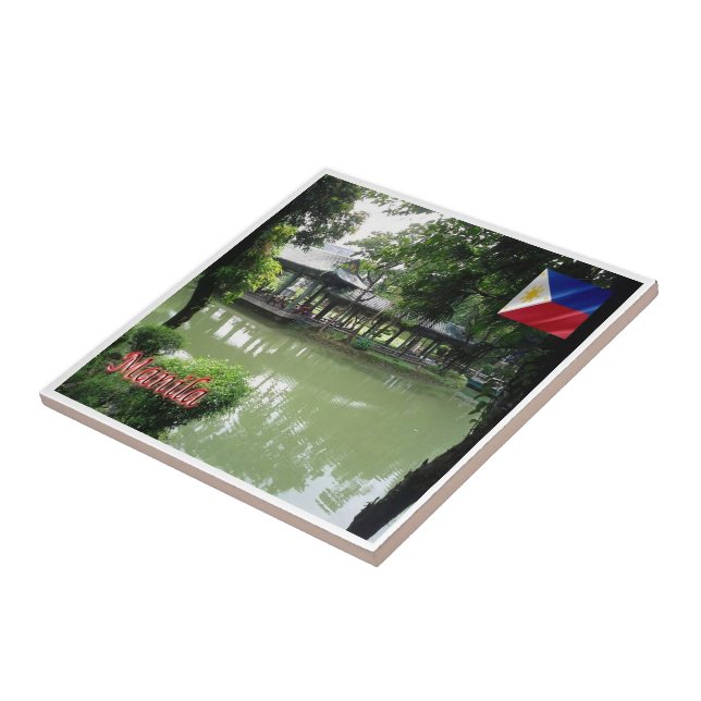 Azulejo De Cerâmica Jardim Chinês de MANILA Filipinas zPH007 (Lateral)