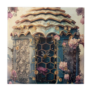 Azulejo De Cerâmica Jardim de Abelhas Encantado Fantasia (3)