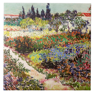 Azulejo De Cerâmica Jardim De Flores Van Gogh Em Arles Floral Fine Art