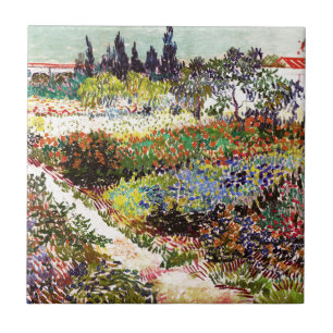 Azulejo De Cerâmica Jardim De Flores Van Gogh Em Arles Floral Fine Art