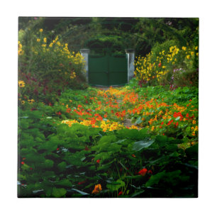 Azulejo De Cerâmica Jardim de Monet, Giverny, França no outono