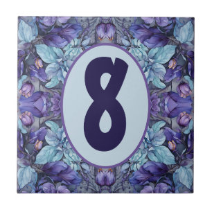 Azulejo De Cerâmica Jardim de Periwinkle Personalizável