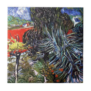 Azulejo De Cerâmica Jardim do Doutor Gachet em Auvers de Vincent Van G