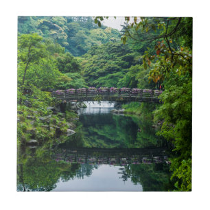 Azulejo De Cerâmica Jardim e Ponte Coreanos