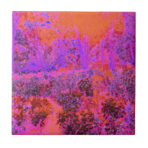 Jardim Impressionista Laranja Trippy Magenta