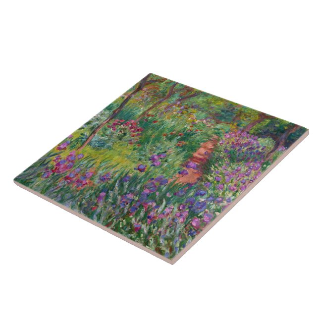 Azulejo De Cerâmica Jardim Íris Em Giverny Por Claude Monet (Lateral)