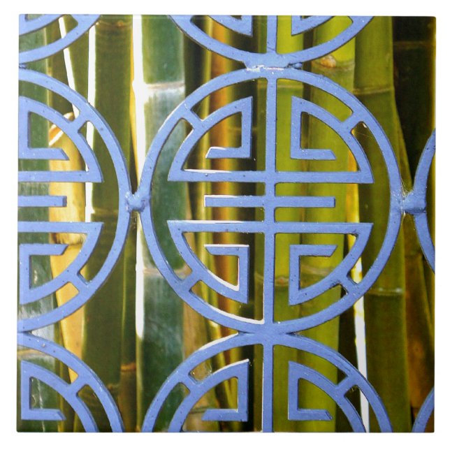 Azulejo De Cerâmica Jardim japonês (Frente)