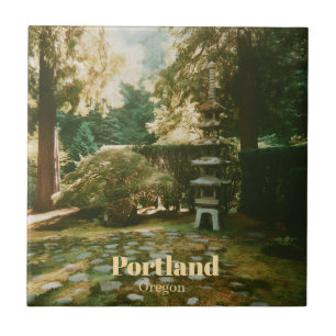 Azulejo De Cerâmica Jardim Japonês, Portland, Oregon Lembrança