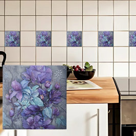 Azulejo De Cerâmica Jardim Periwinkle