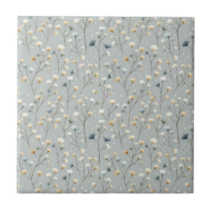 Azulejo De Cerâmica Jardim Sereno Floral Padrão Chuva (7)