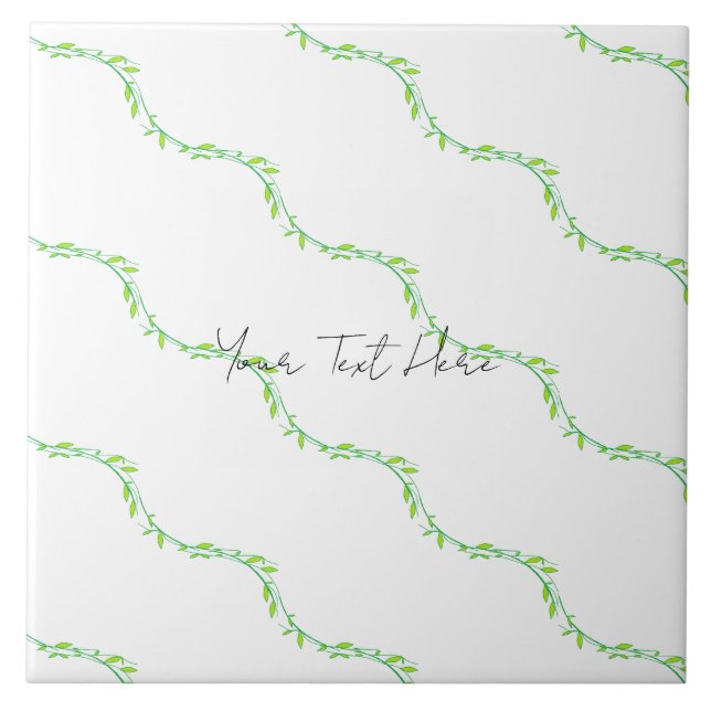 Azulejo De Cerâmica Jardim Verde (Frente)