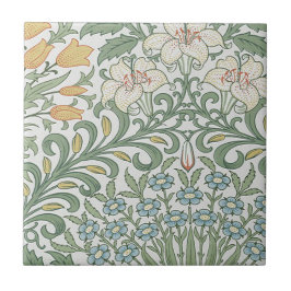 Azulejo De Cerâmica Jardim Vintage William Morris