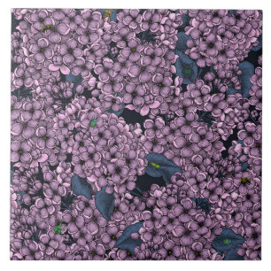 Azulejo De Cerâmica Jardim Violet Lilac