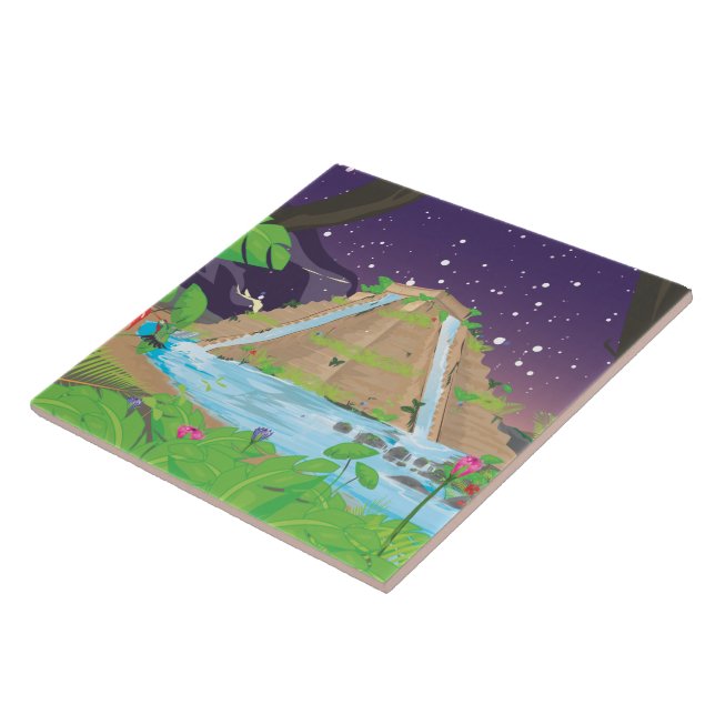 Azulejo De Cerâmica Jardins de Pé da Babilônia (Lateral)