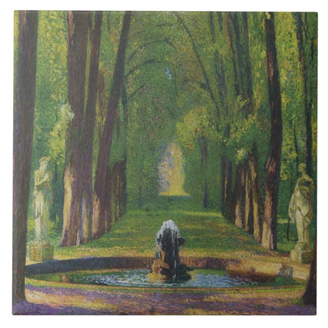 Azulejo De Cerâmica Jardins do Palácio de Versalhes (França) (Frente)