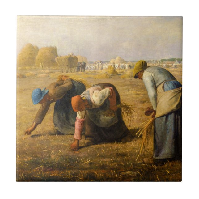 Azulejo De Cerâmica Jean-Francois Millet - The Gleaners (Frente)