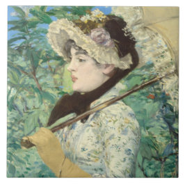 Azulejo De Cerâmica Jeanne (Primavera) Edouard Manet